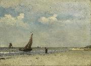 Jan Hendrik Weissenbruch Strandgezicht painting